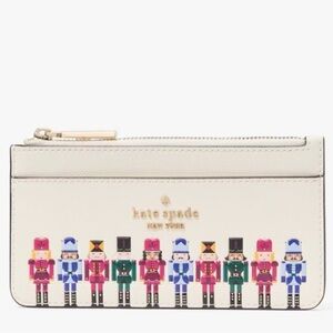 KATE SPADE OH WHAT FUN NUTCRACKER LARGE SLIM CARD HOLDER
